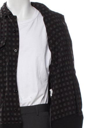 Engineered Garments Plaid Print Trucker Jacket