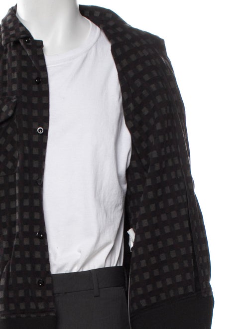 Engineered Garments Plaid Print Trucker Jacket