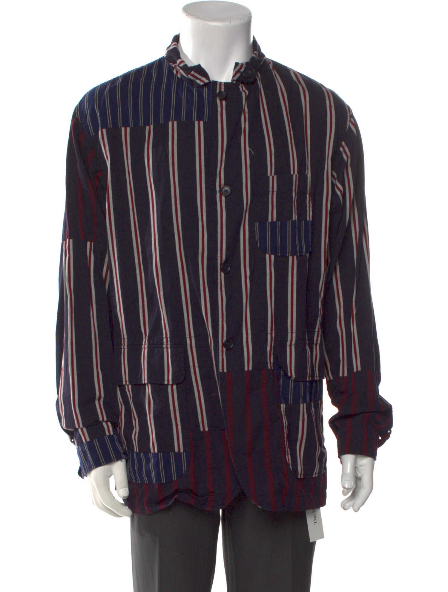 Engineered Garments Striped Long Sleeve Shirt