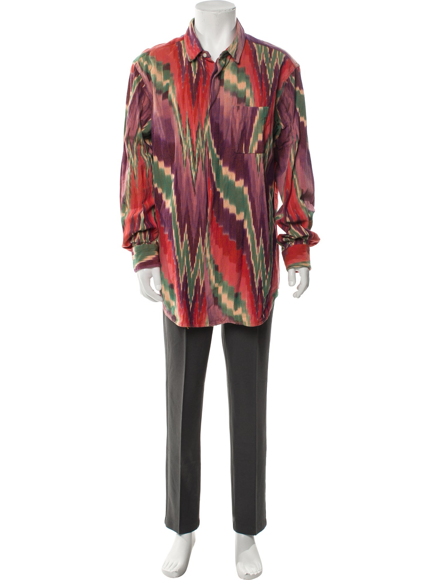 Engineered Garments Printed Long Sleeve Shirt