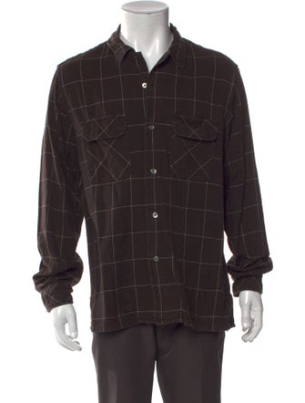 Engineered Garments Plaid Print Long Sleeve Shirt