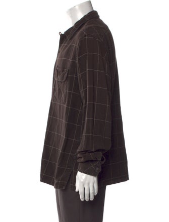 Engineered Garments Plaid Print Long Sleeve Shirt