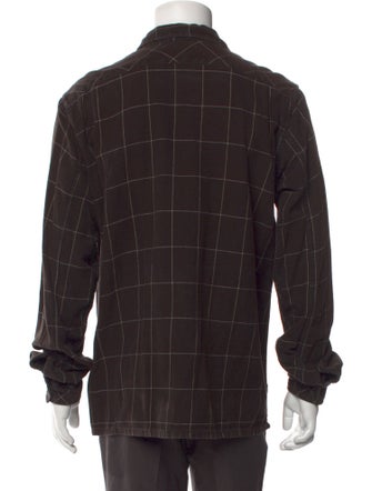 Engineered Garments Plaid Print Long Sleeve Shirt