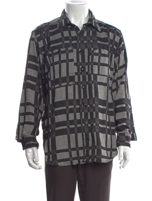 Engineered Garments Plaid Print Long Sleeve Shirt