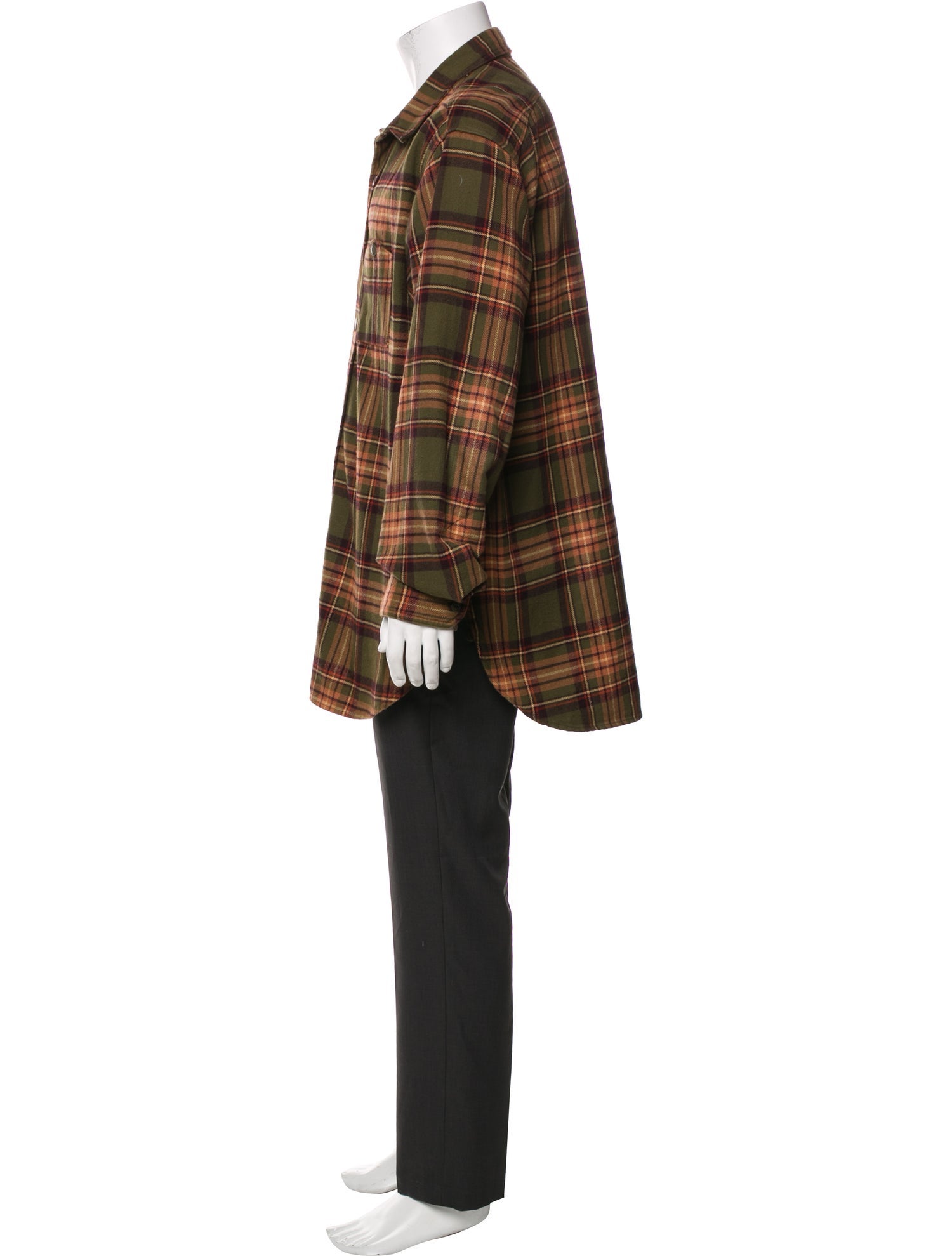 Engineered Garments Plaid Print Long Sleeve Shirt