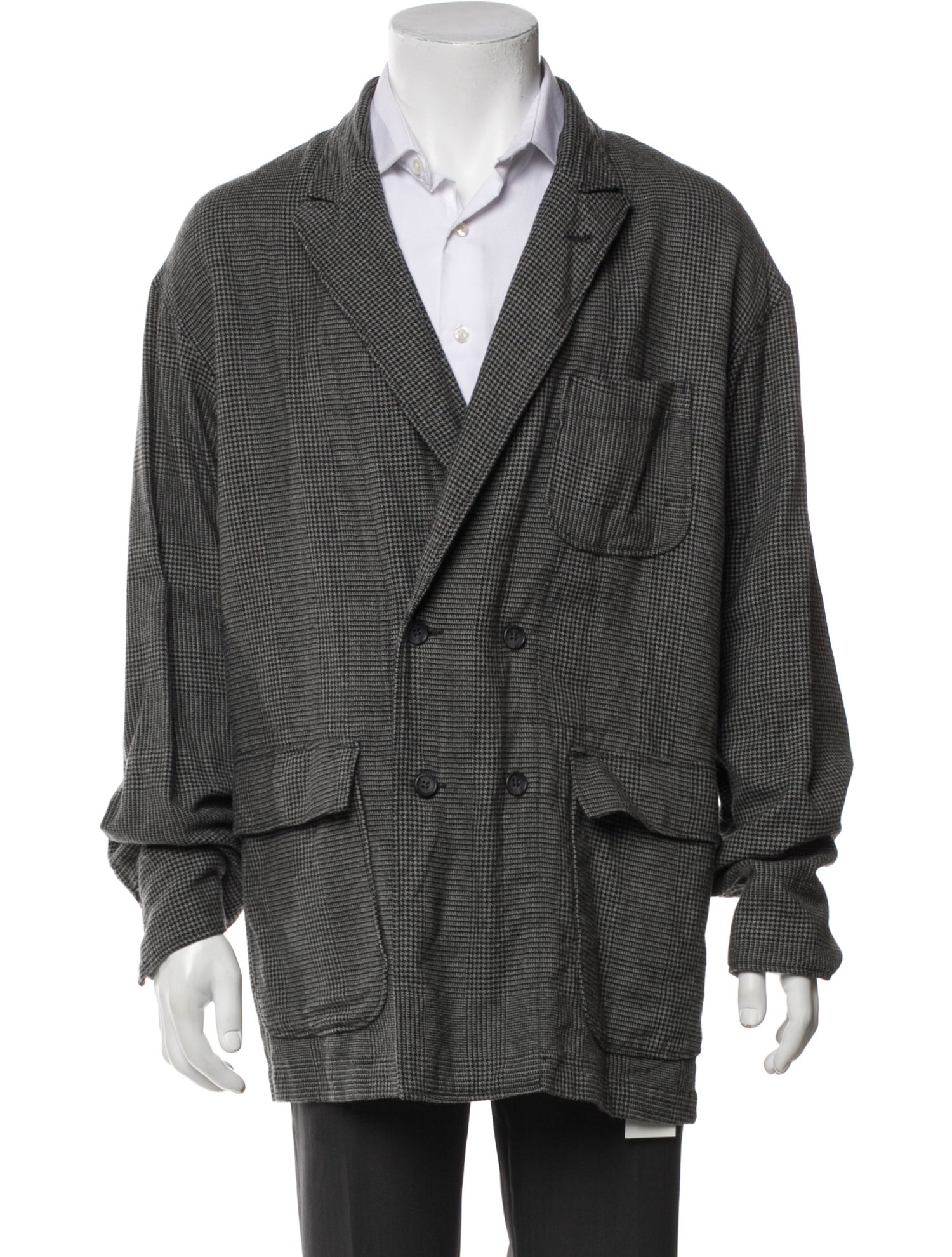 Engineered Garments Wool Plaid Print Parka