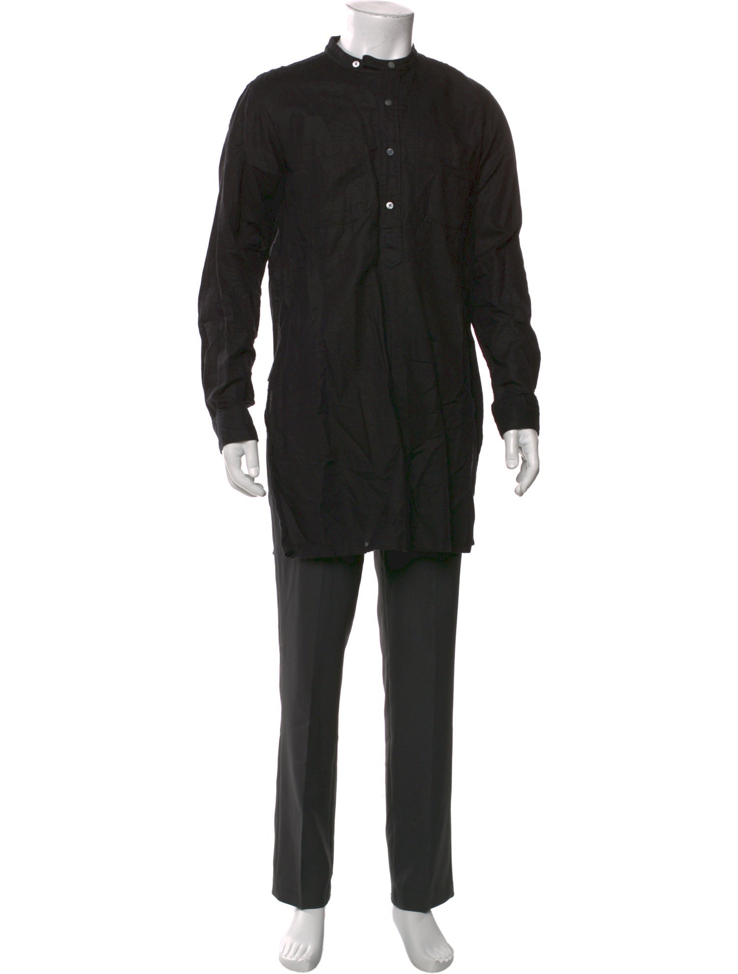 Engineered Garments Linen Long Sleeve Dress Shirt