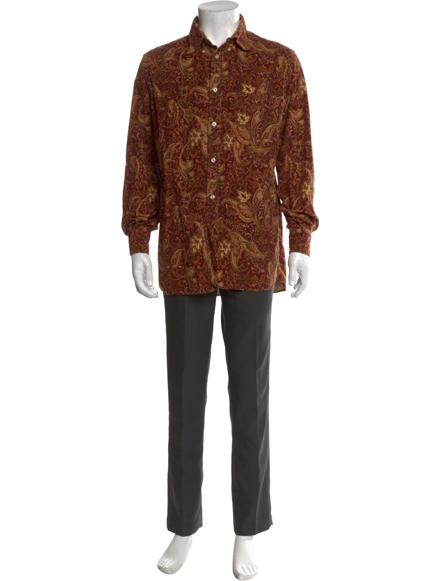 Engineered Garments Paisley Print Long Sleeve Shirt
