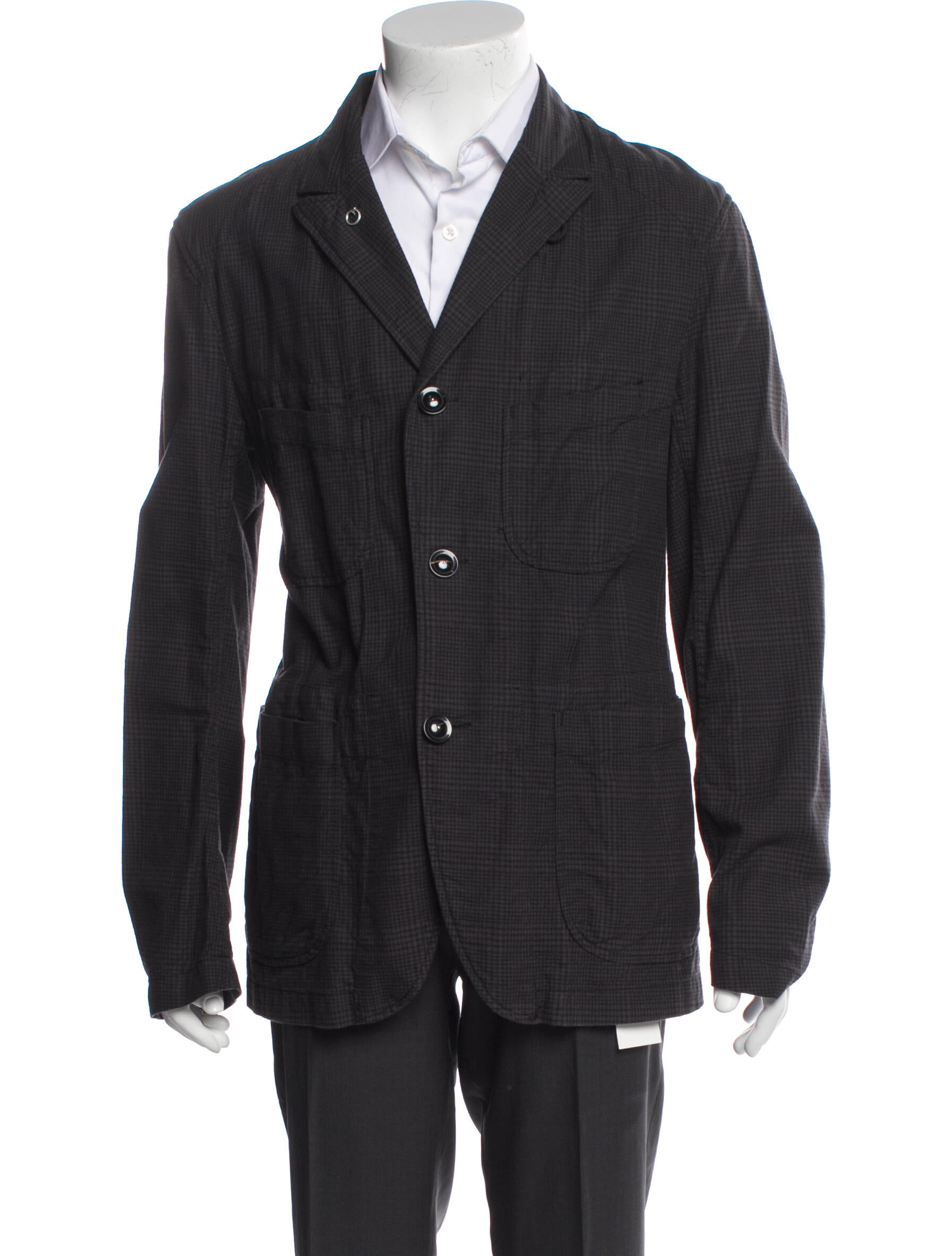 Engineered Garments Plaid Print Two-Piece Sport Coat