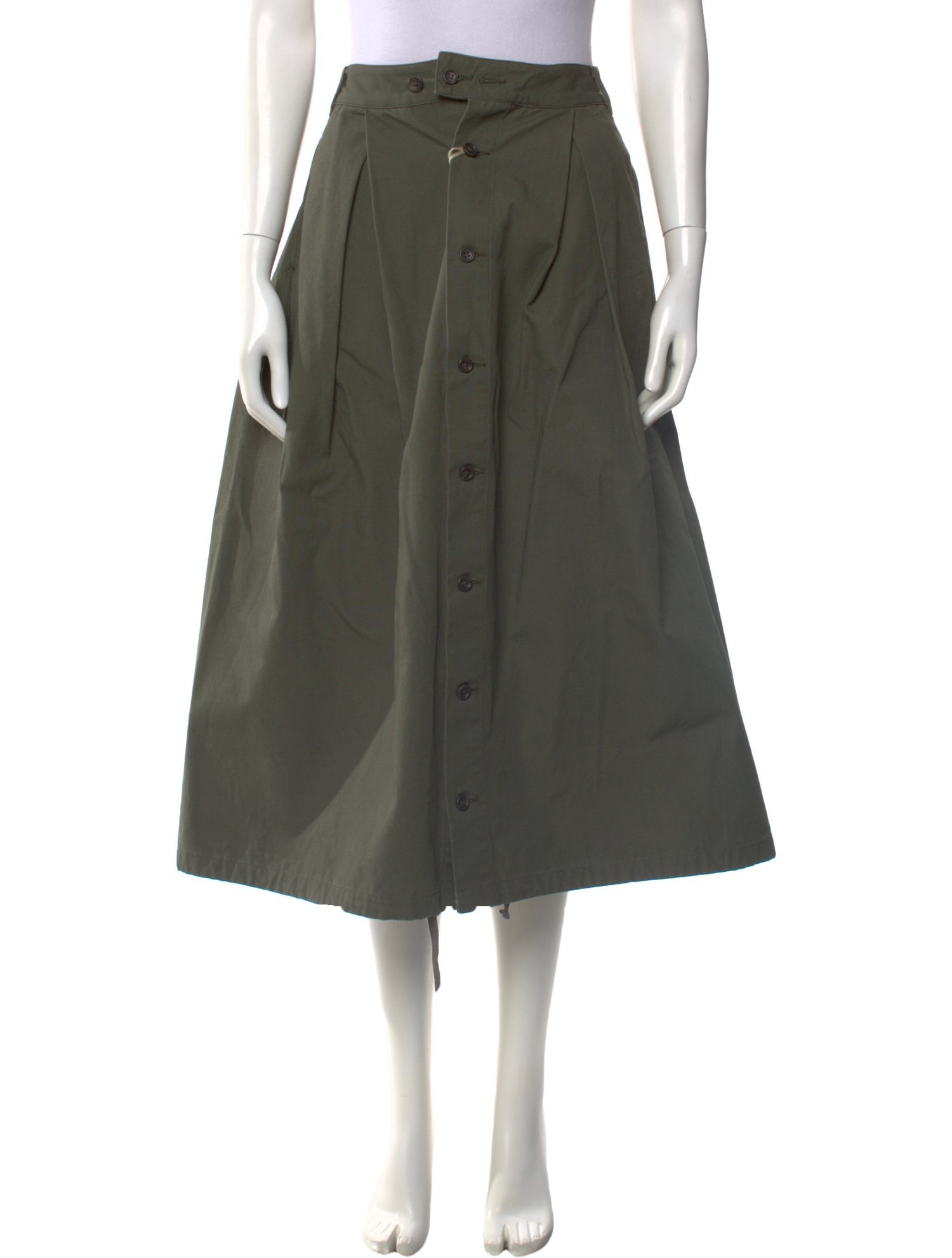 Engineered Garments Pleated Accents Midi Length Skirt w/ Tags