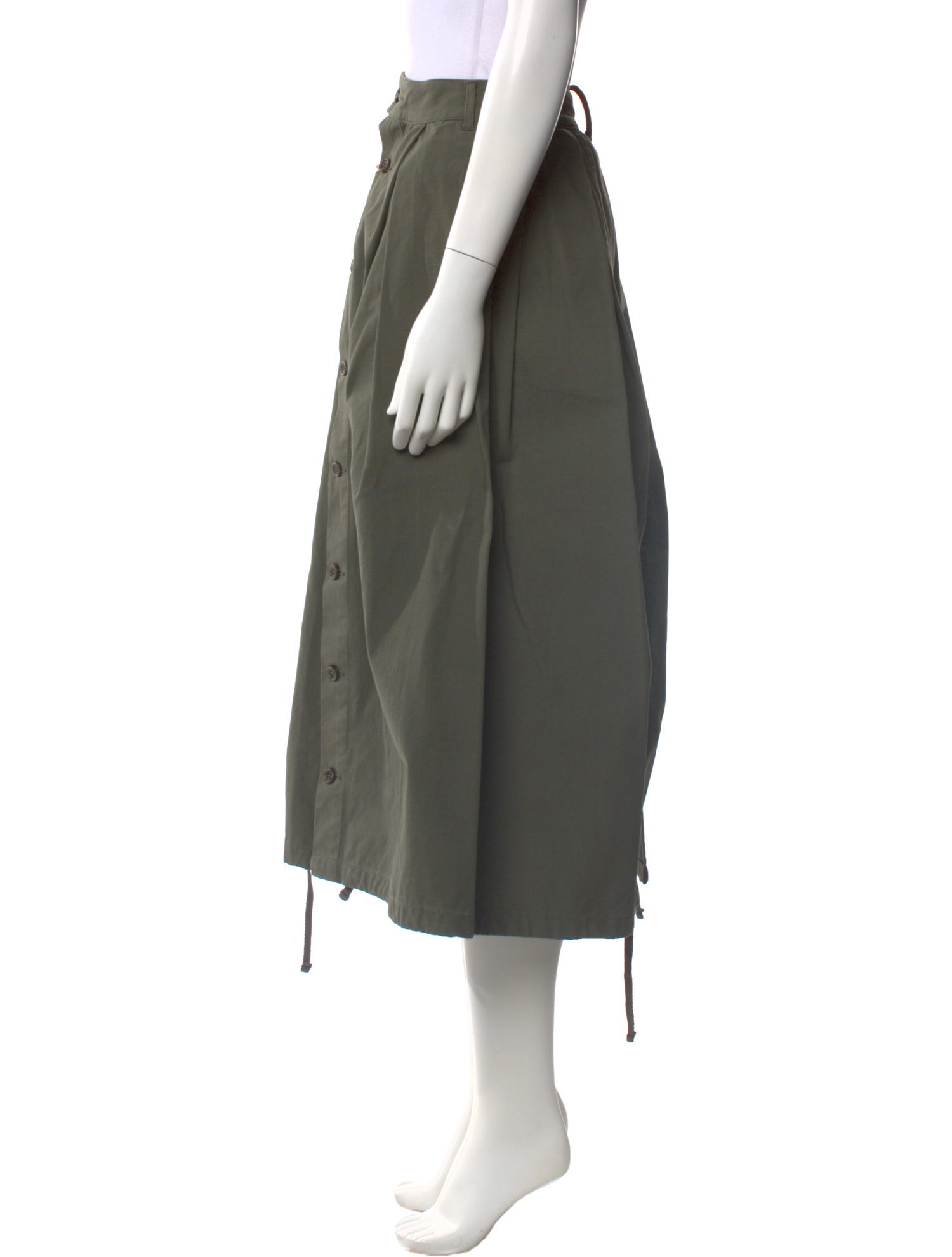 Engineered Garments Pleated Accents Midi Length Skirt w/ Tags