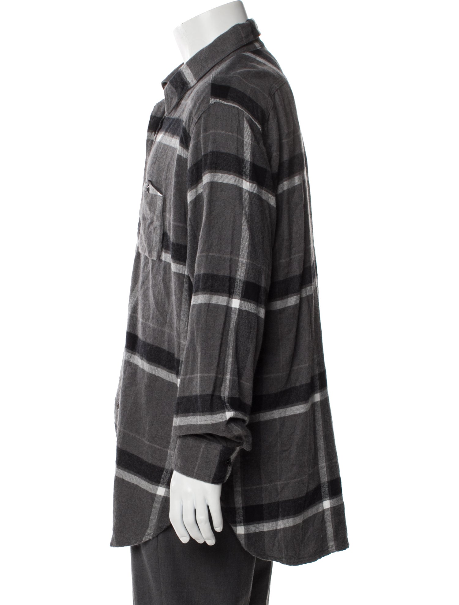 Engineered Garments Plaid Print Long Sleeve Shirt