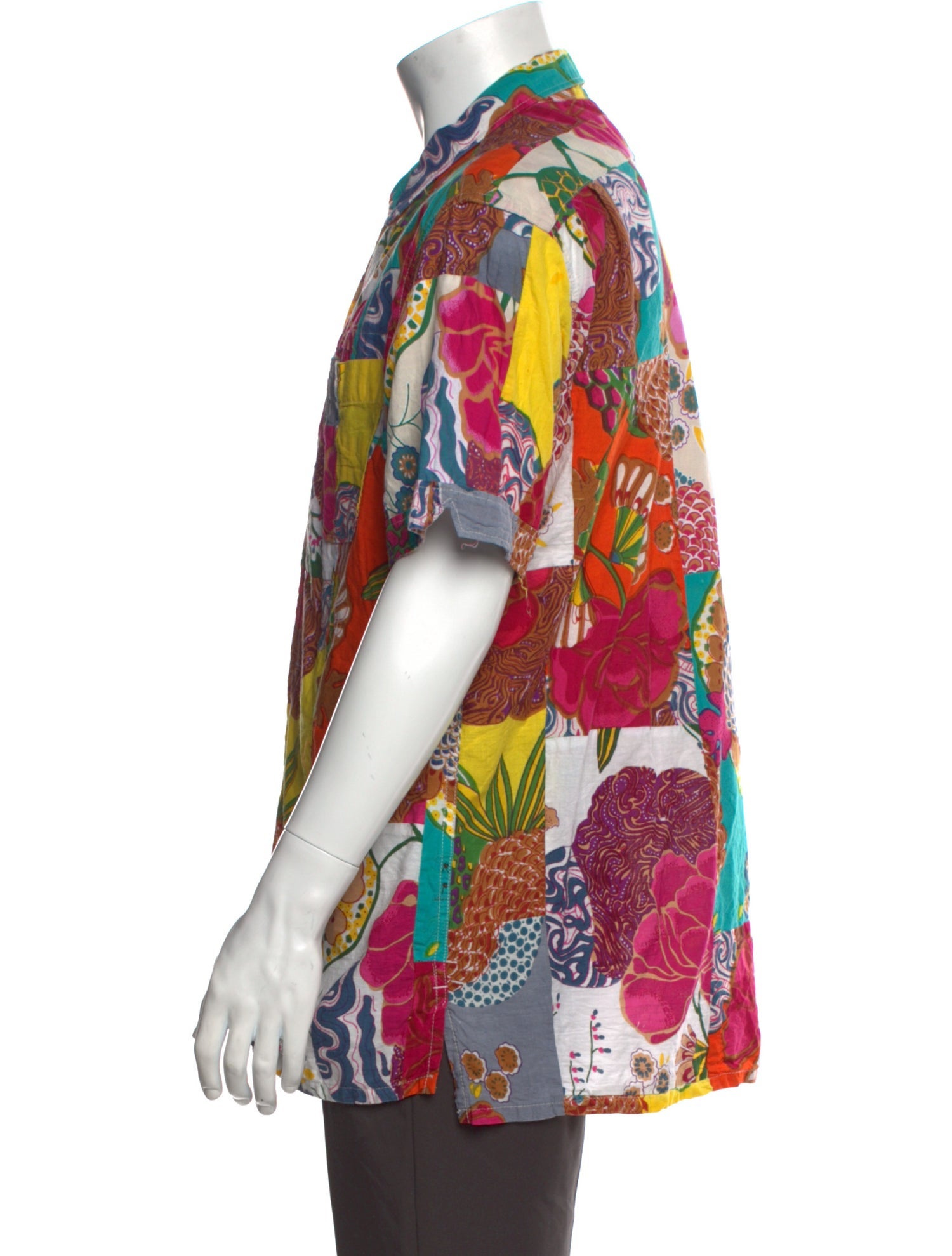 Engineered Garments Floral Print Short Sleeve Shirt