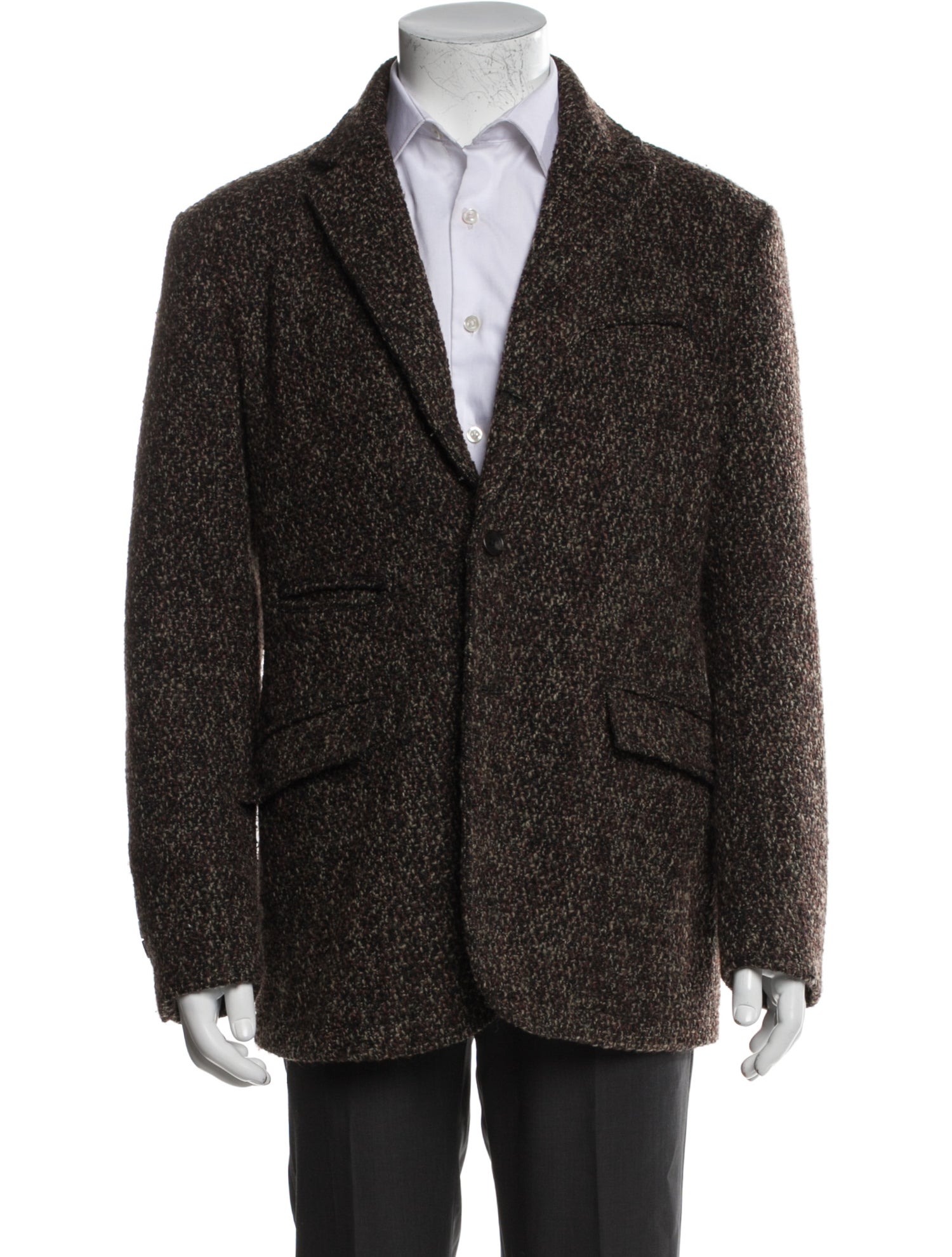 Engineered Garments Tweed Pattern Peacoat
