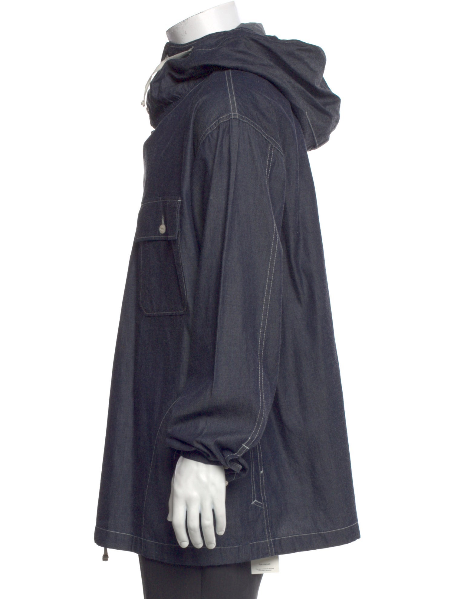 Engineered Garments Mock Neck Long Sleeve Hoodie