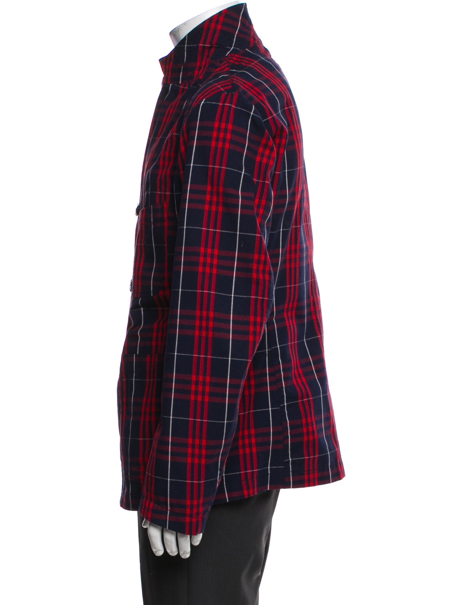 Engineered Garments Plaid Print Jacket