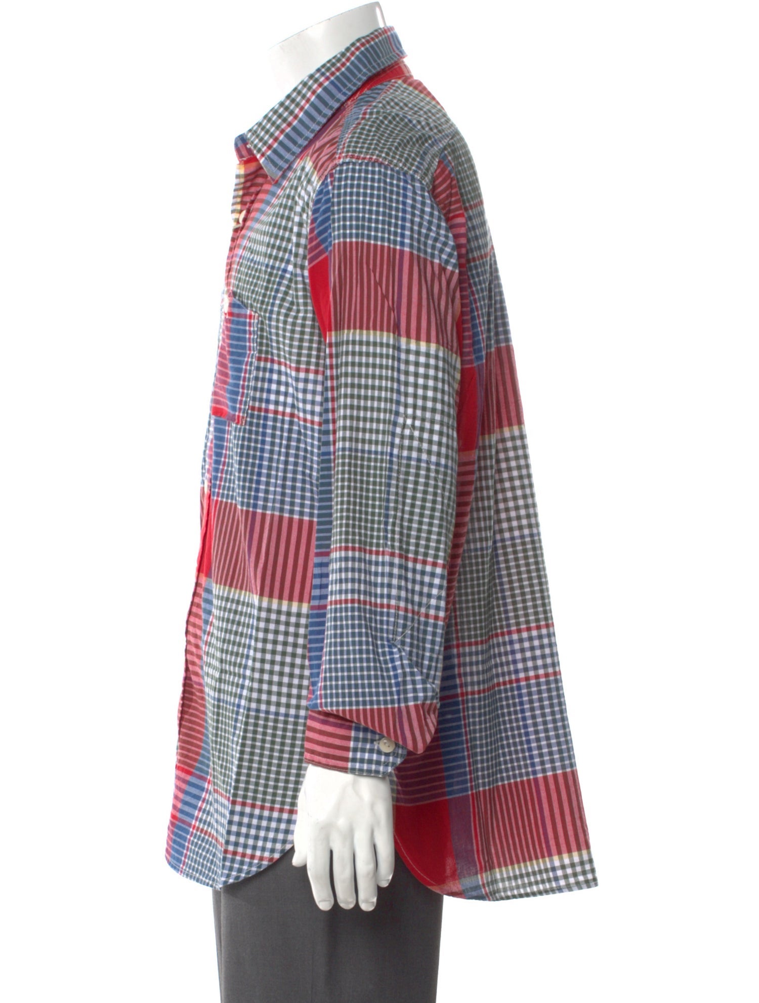 Engineered Garments Plaid Print Long Sleeve Shirt w/ Tags