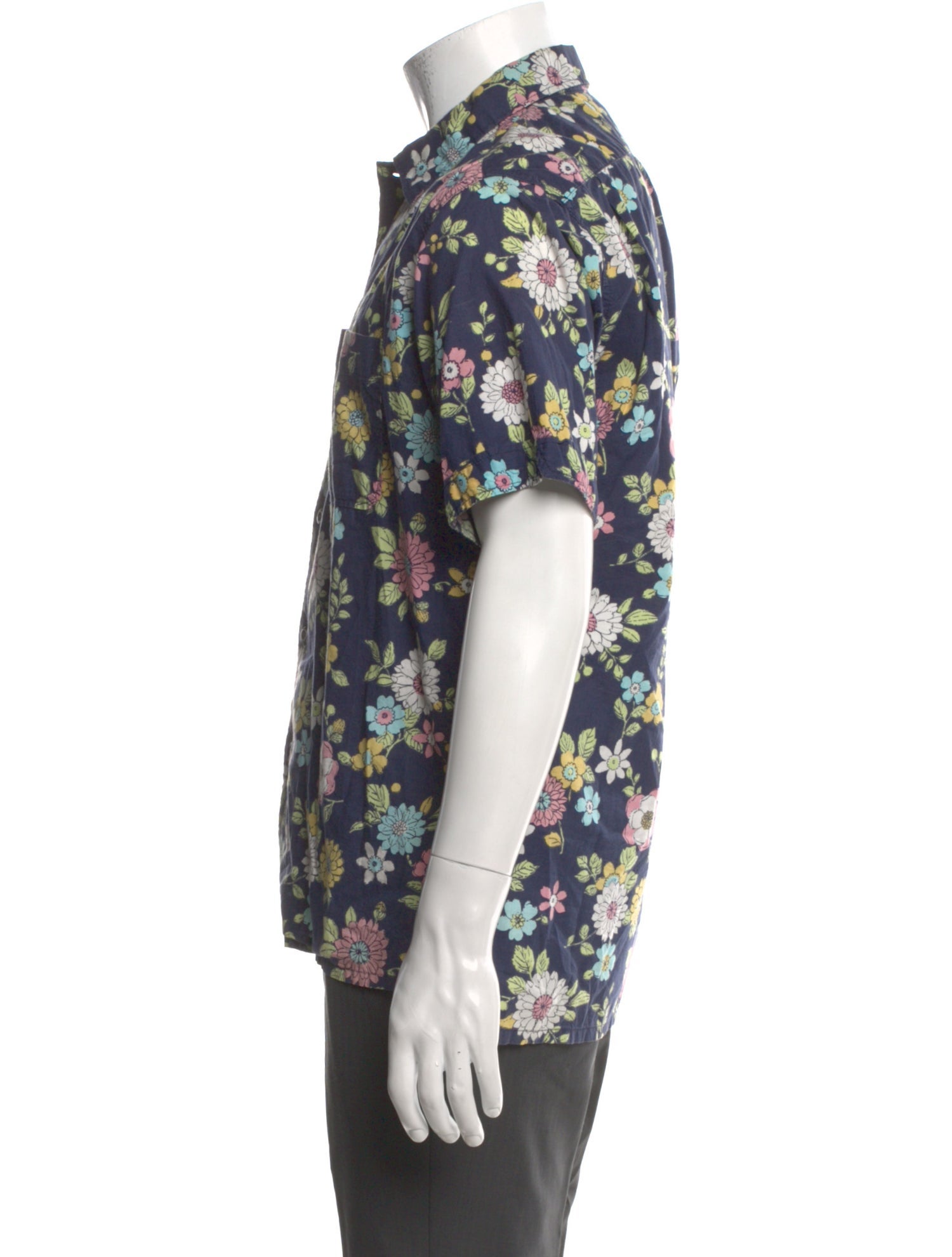 Engineered Garments Floral Print Short Sleeve Shirt