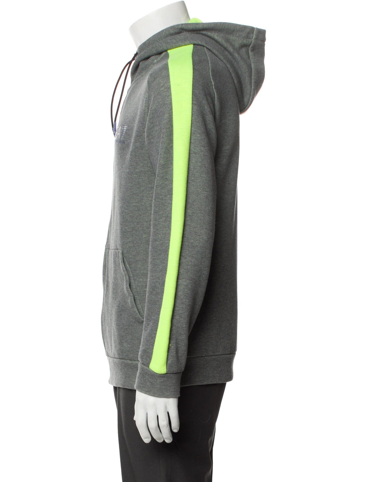 EA7 Emporio Armani Graphic Print Mock Neck Hoodie