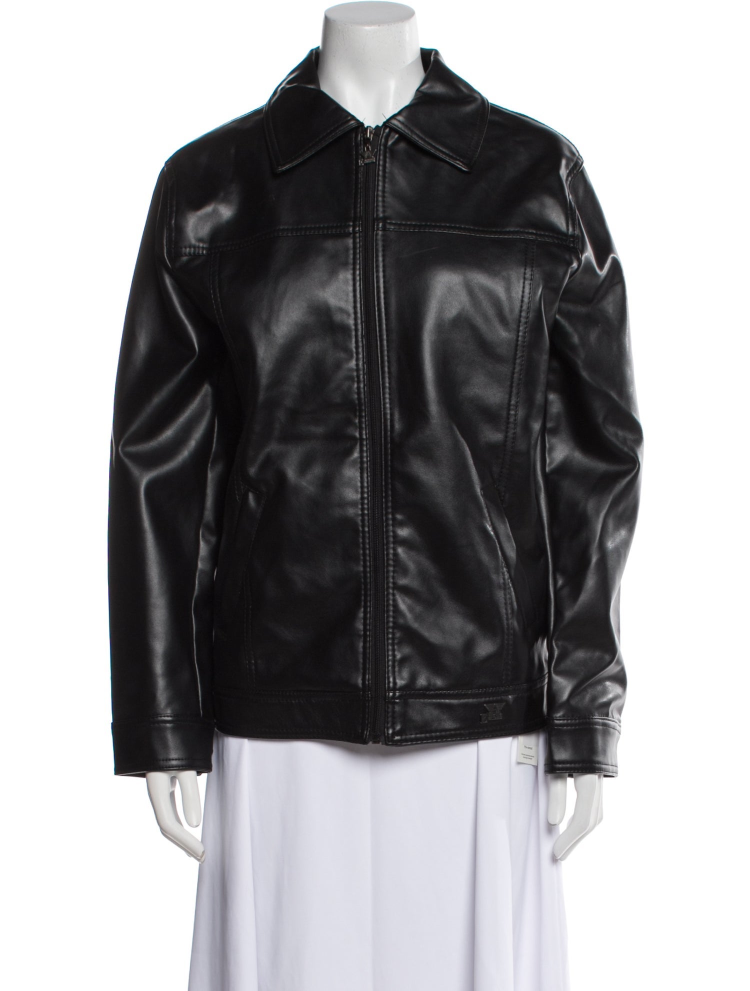 EA7 Emporio Armani Leather Biker Jacket