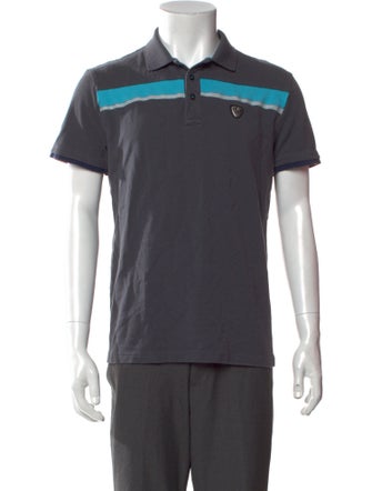 EA7 Emporio Armani Striped Collar Polo Shirt