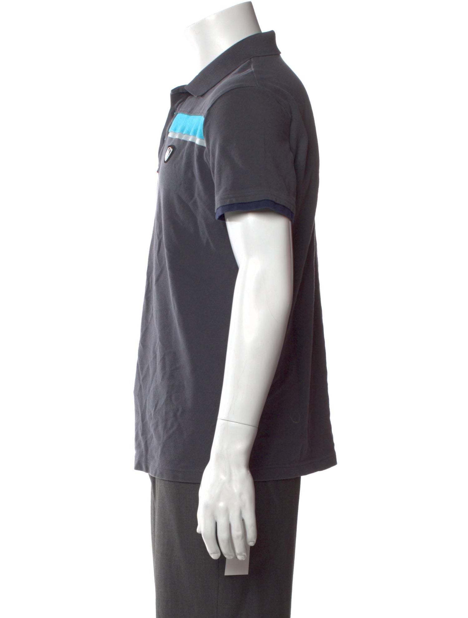 EA7 Emporio Armani Striped Collar Polo Shirt