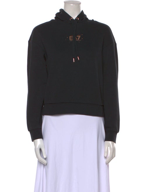 EA7 Emporio Armani Graphic Print Mock Neck Sweatshirt