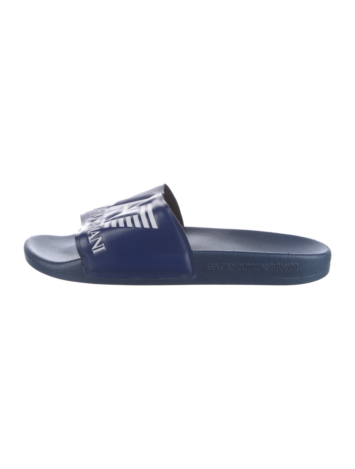 EA7 Emporio Armani Rubber Graphic Print Slides