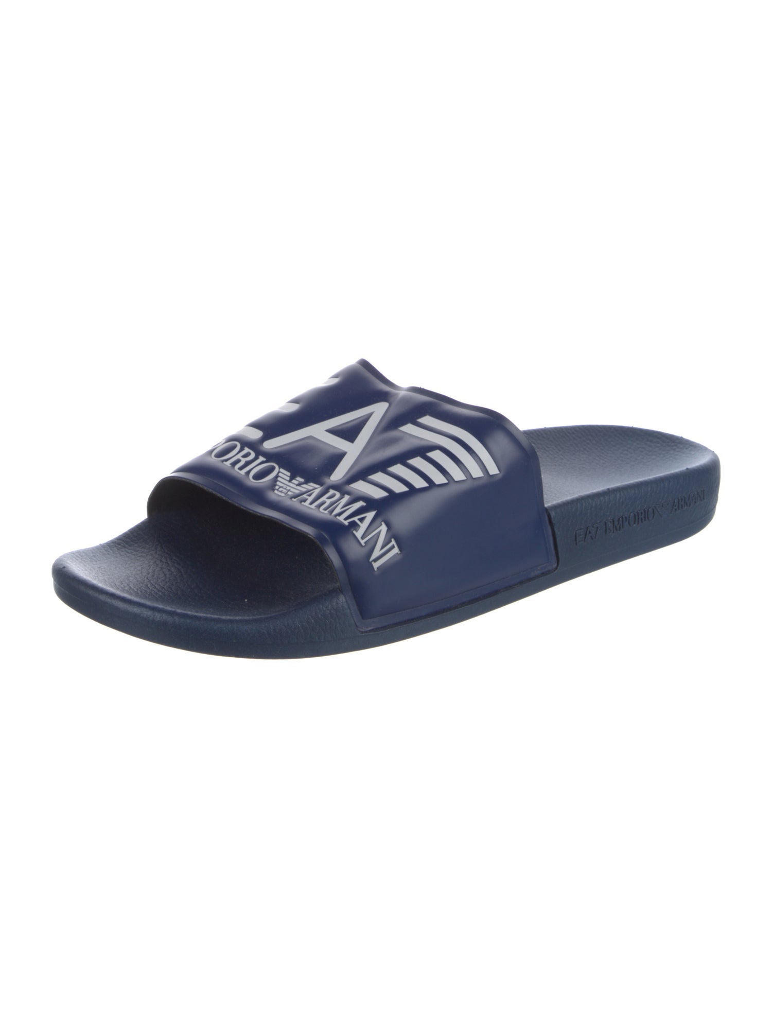 EA7 Emporio Armani Rubber Graphic Print Slides