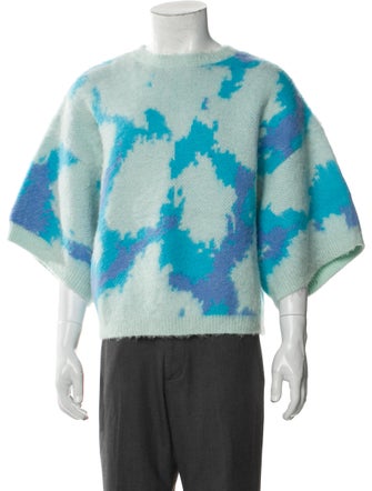 EARTHLING VIP Mohair Tie-Dye Print Pullover
