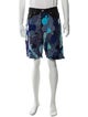 EARTHLING VIP Floral Print Knee-Length Shorts