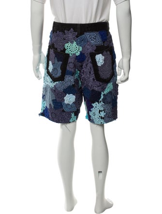 EARTHLING VIP Floral Print Knee-Length Shorts