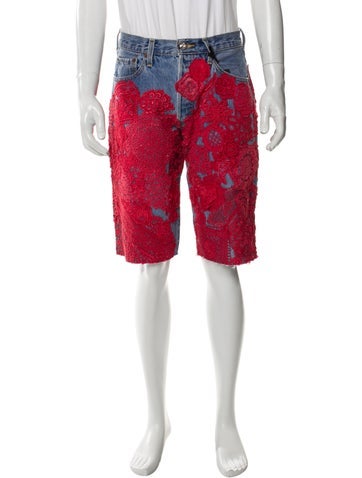 Earthling VIP Shorts Lace Pattern Denim S