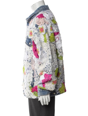 EARTHLING VIP Floral Print Trucker Jacket