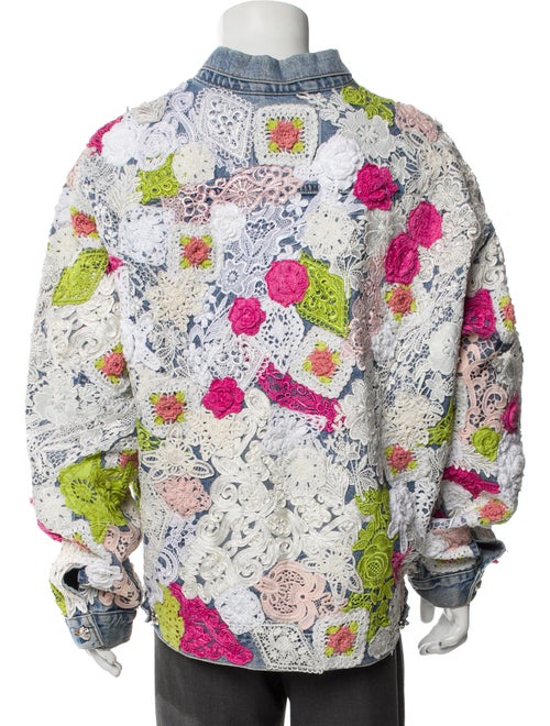 EARTHLING VIP Floral Print Trucker Jacket