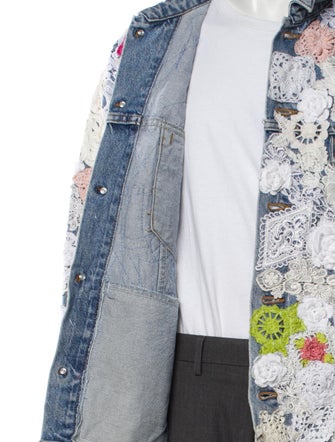 EARTHLING VIP Floral Print Trucker Jacket