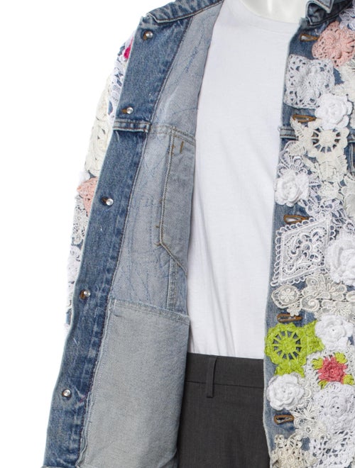 EARTHLING VIP Floral Print Trucker Jacket