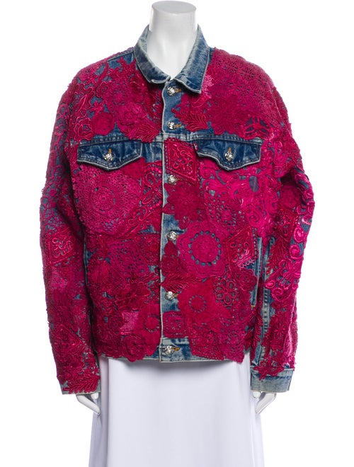 EARTHLING VIP Printed Denim Jacket