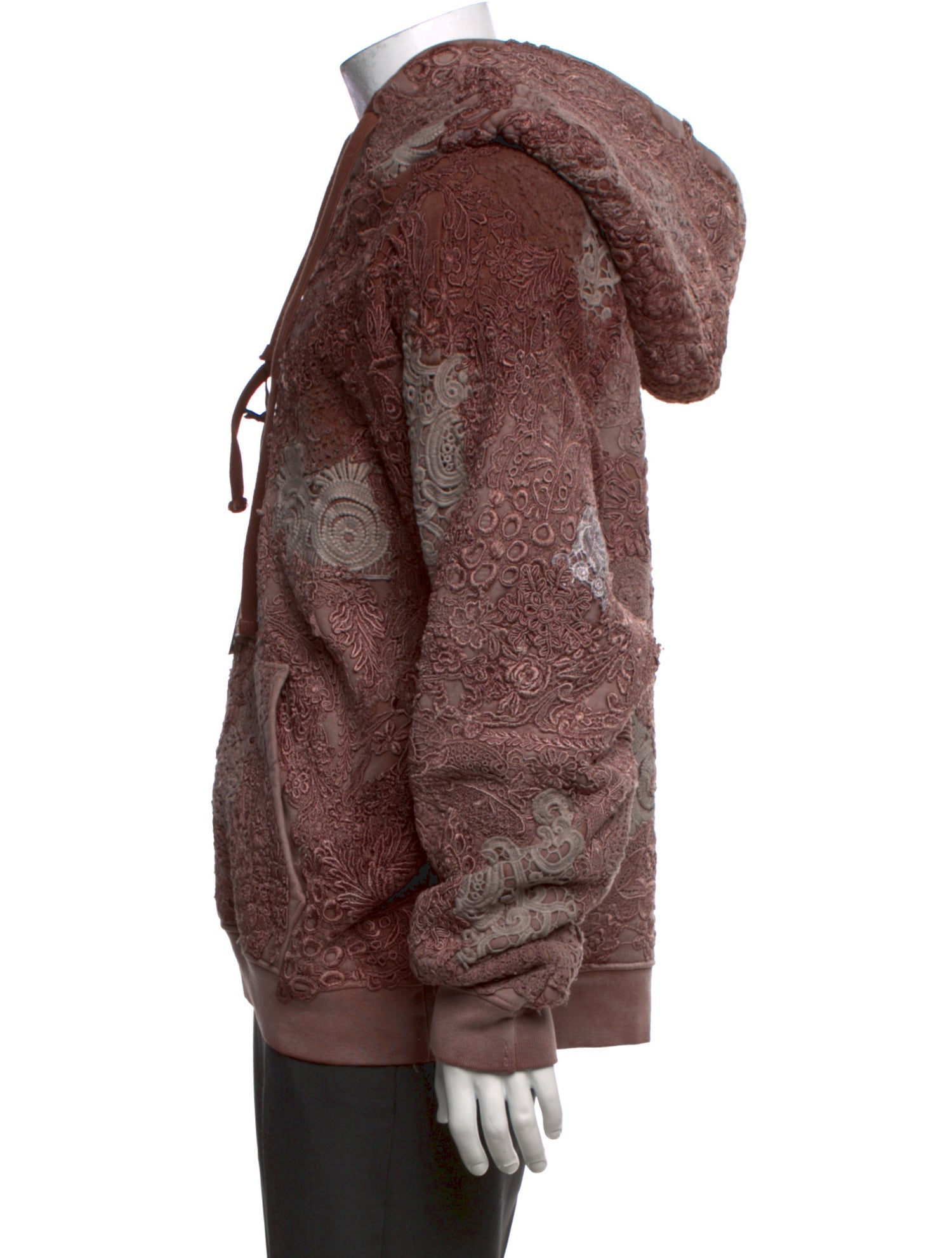 EARTHLING VIP Patterned Crew Neck Hoodie
