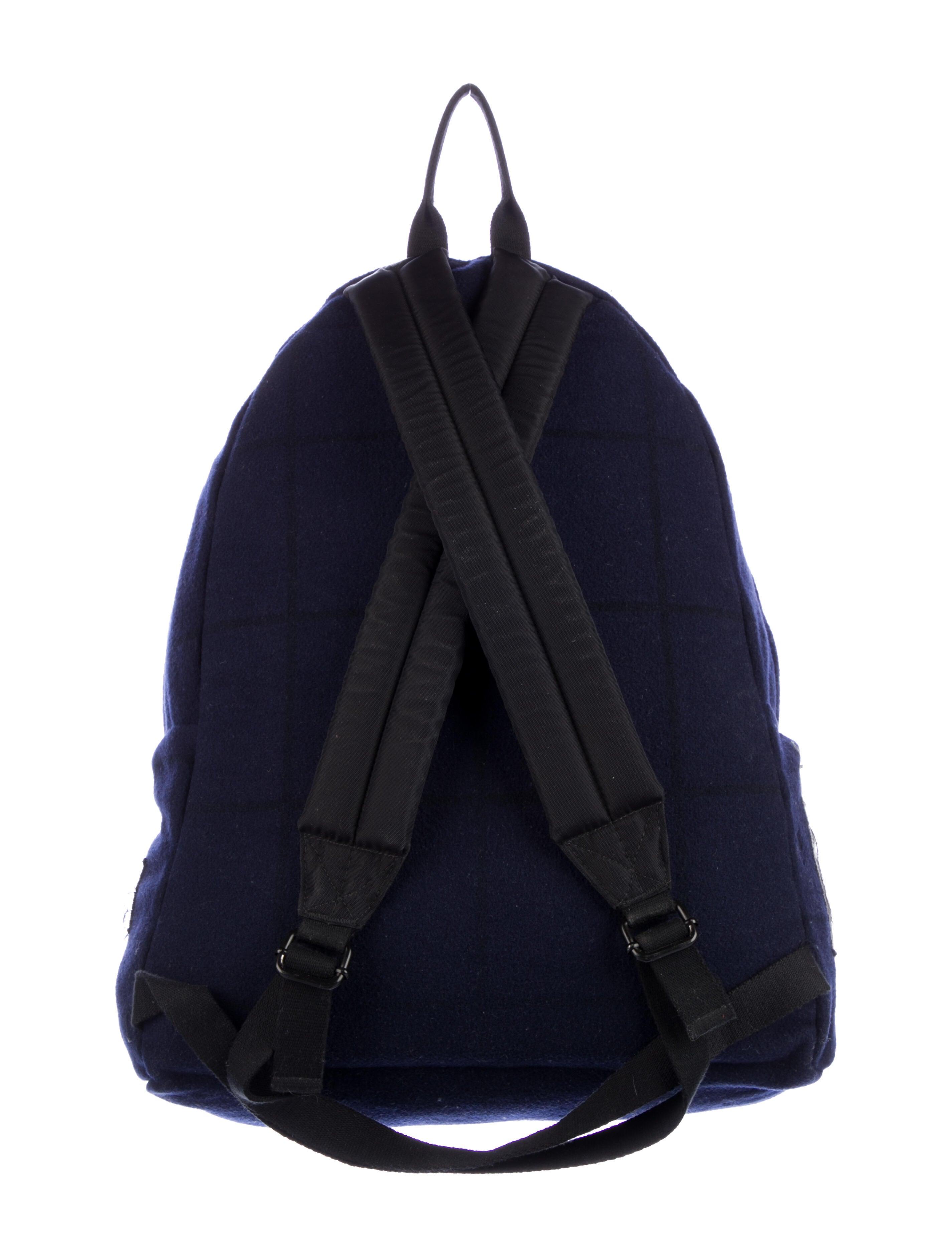 Eastpak x Raf Simons Distressed Wool Backpack - Backpacks, Bags