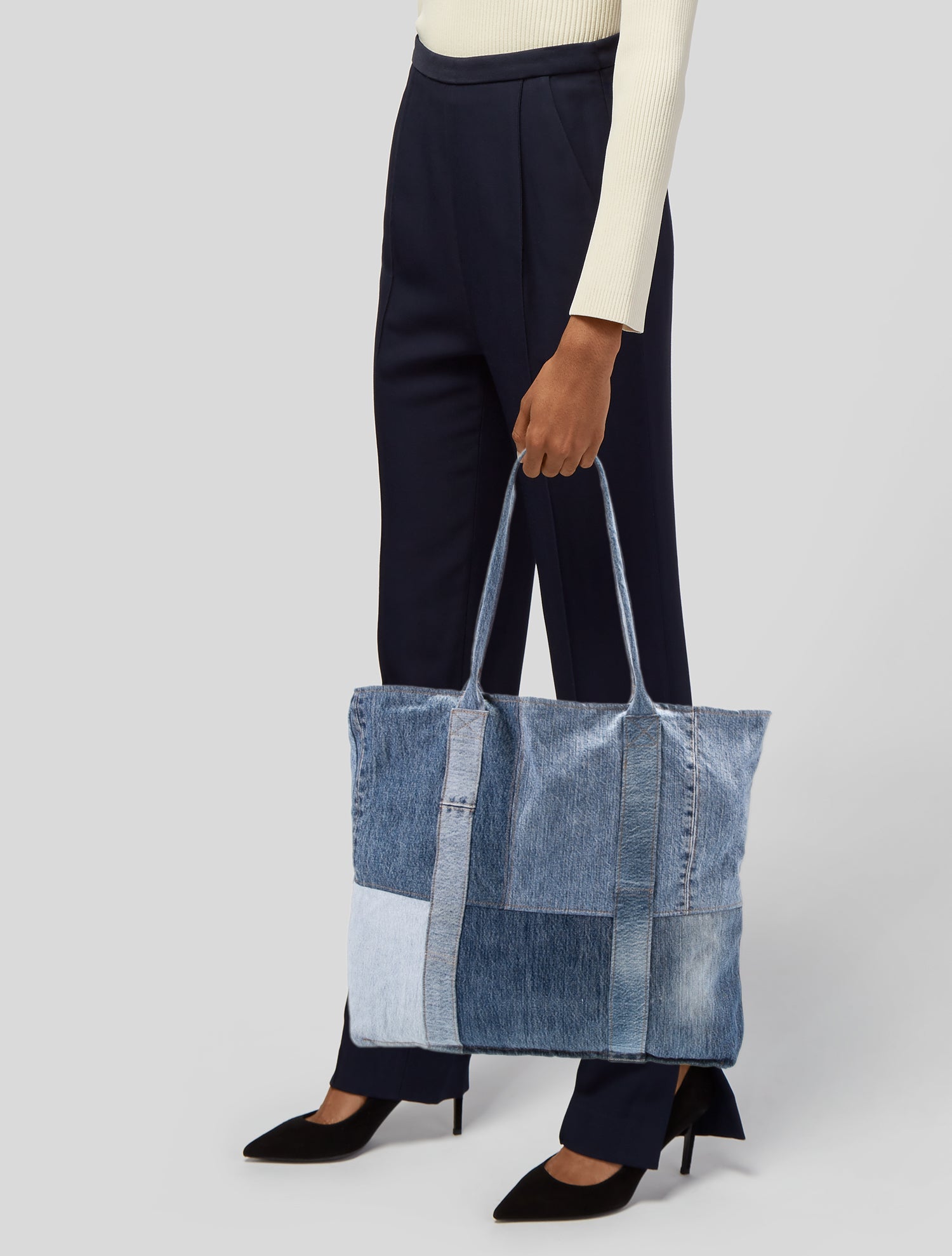 EB DENIM Denim Tote Bag