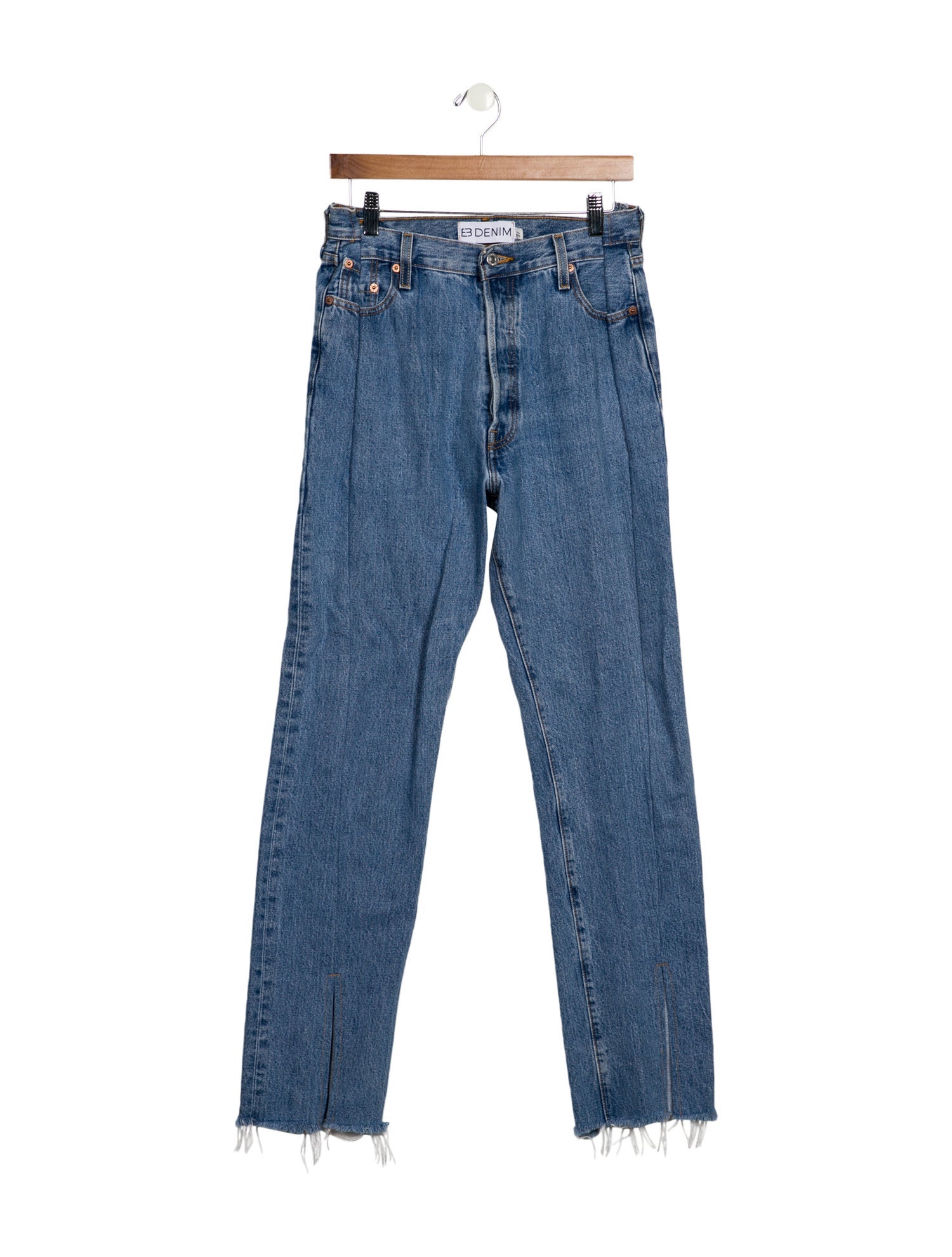 EB DENIM High-Rise Straight Leg Jeans