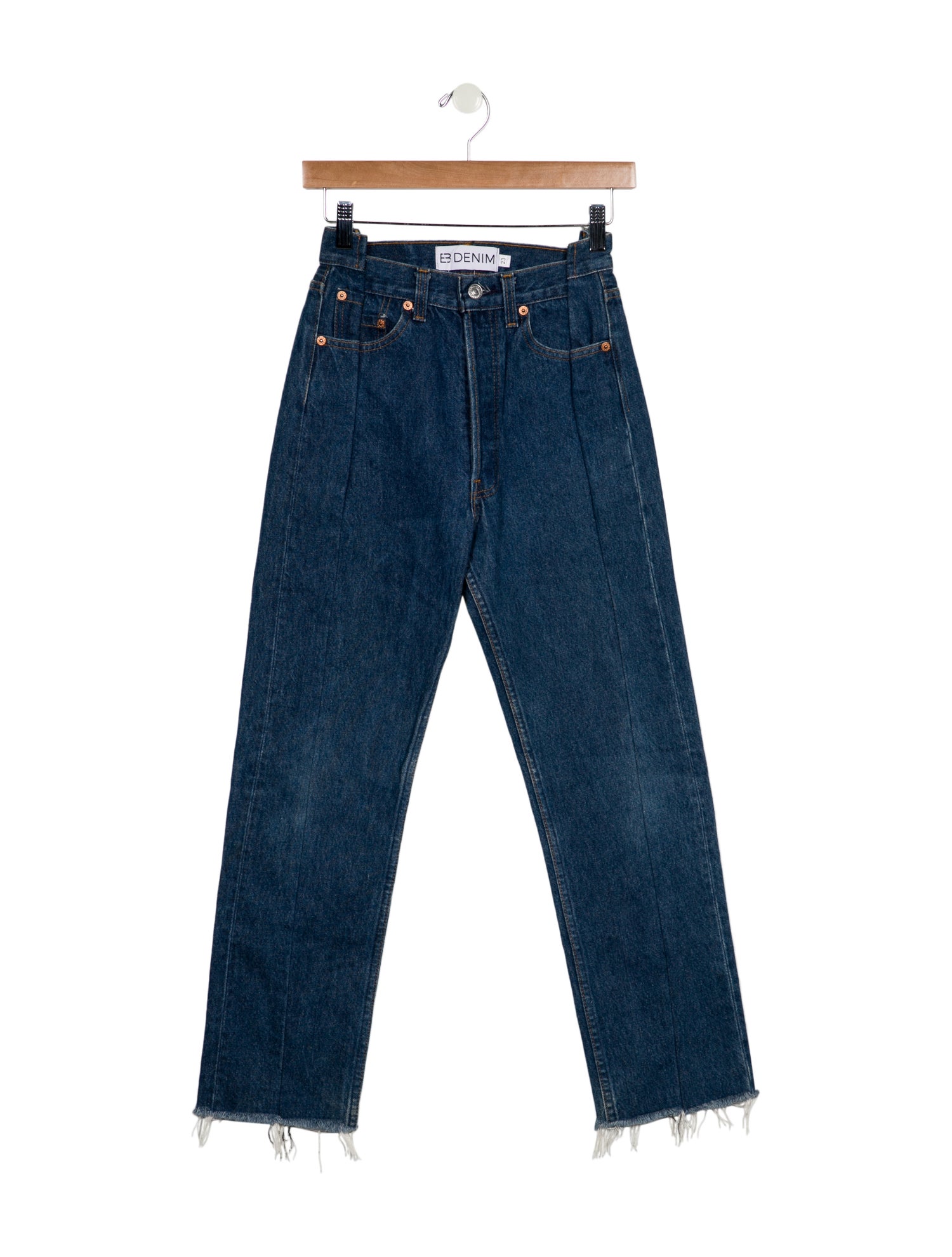EB DENIM High-Rise Straight Leg Jeans