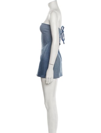 EB DENIM Strapless Mini Dress