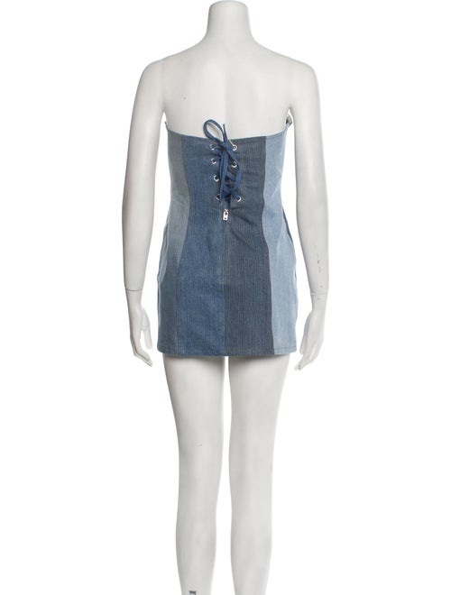EB DENIM Strapless Mini Dress