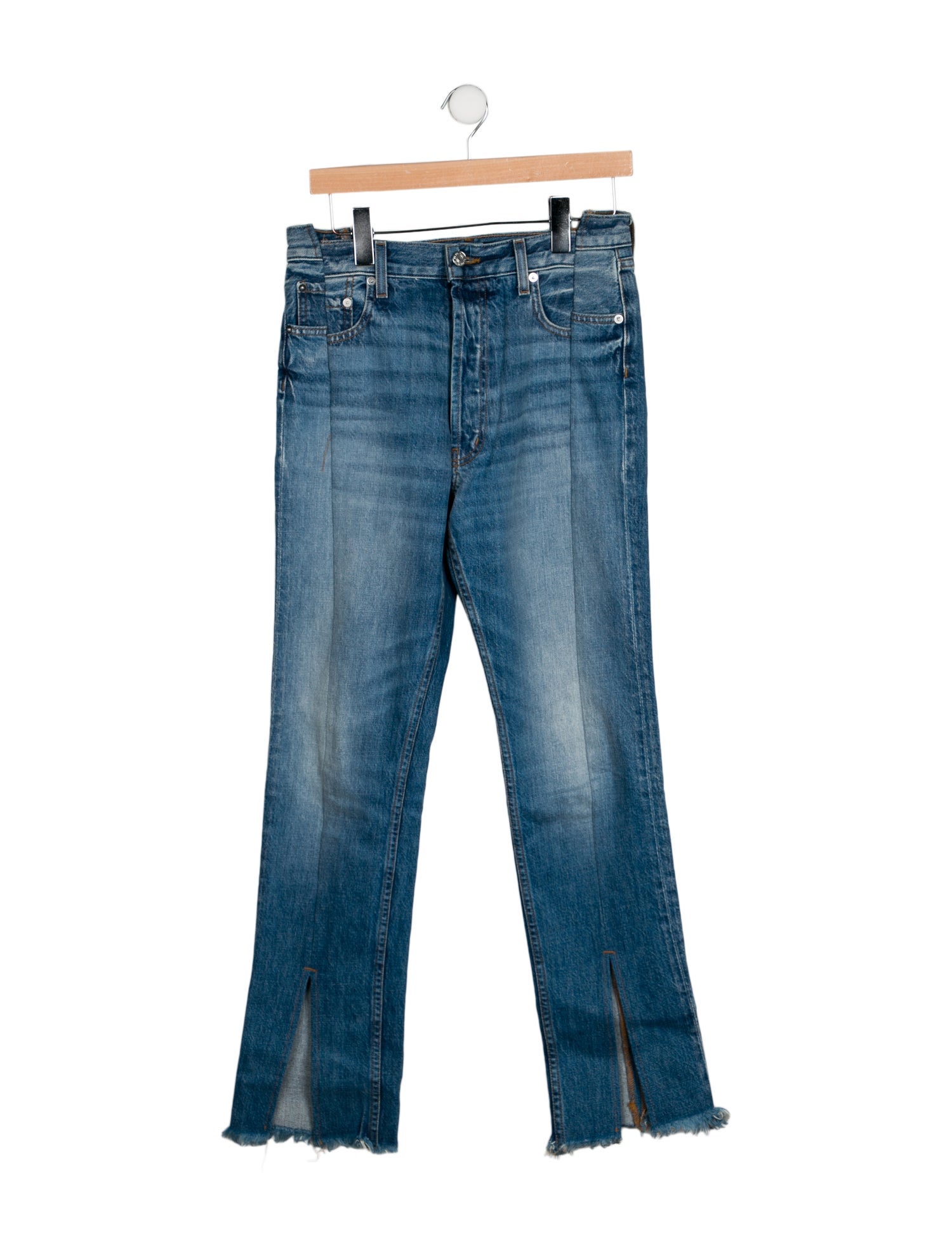 EB DENIM High-Rise Straight Leg Jeans