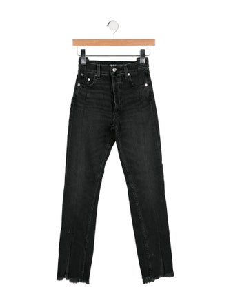 EB DENIM Mid-Rise Straight Leg Jeans