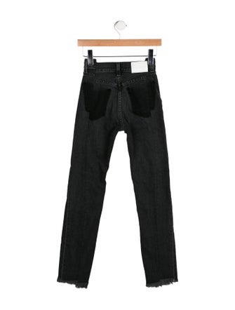 EB DENIM Mid-Rise Straight Leg Jeans