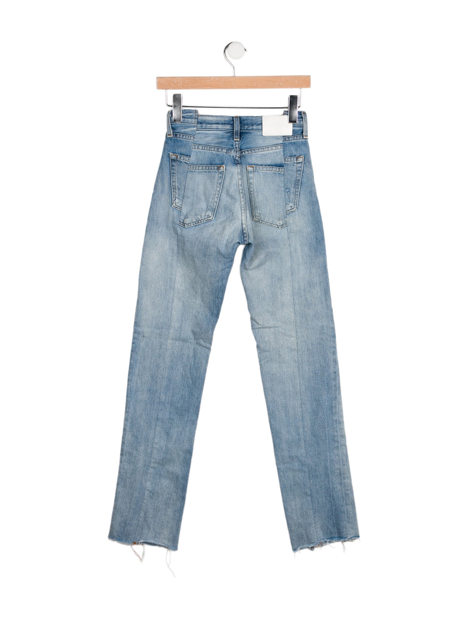 EB DENIM Mid-Rise Straight Leg Jeans