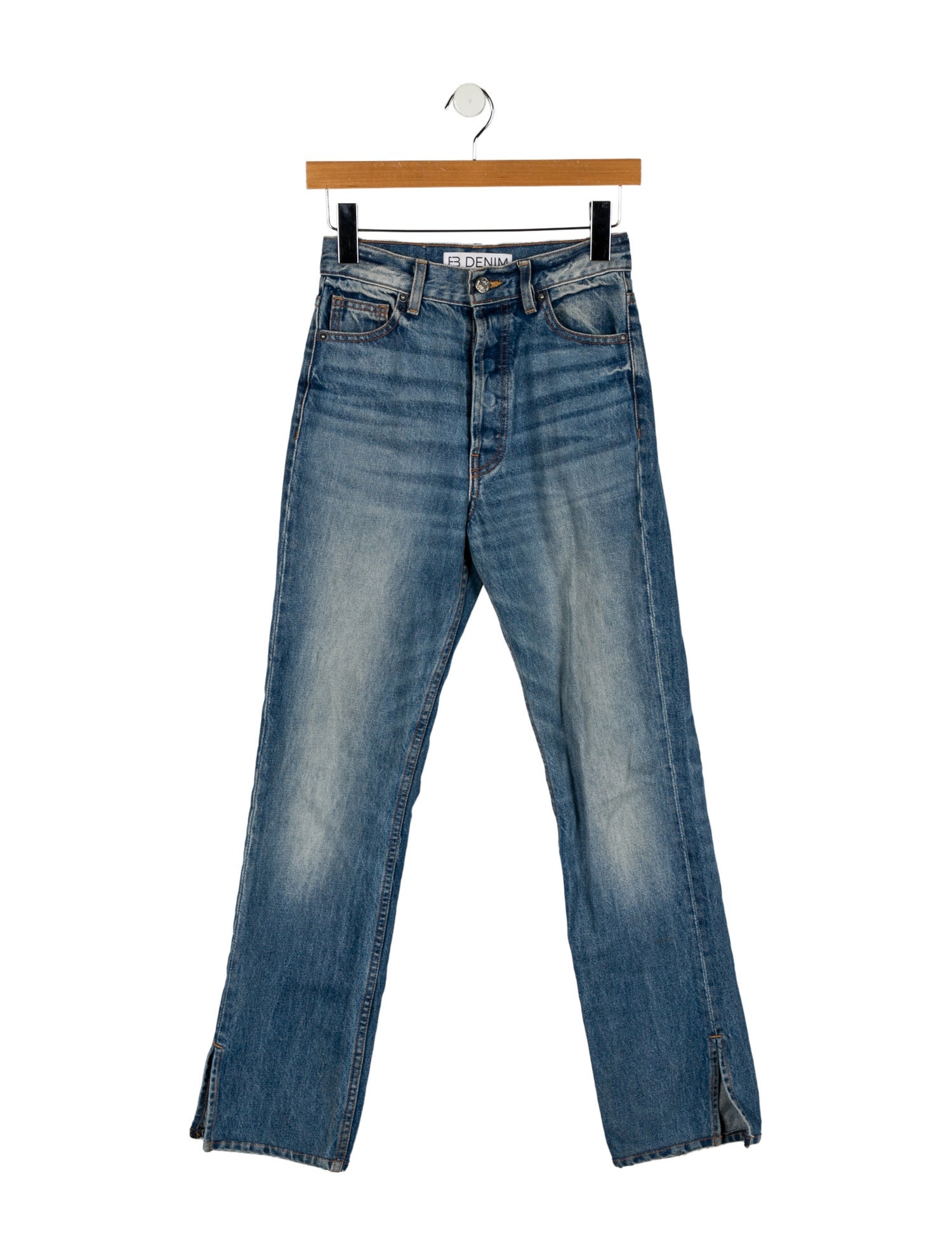 EB DENIM High-Rise Straight Leg Jeans